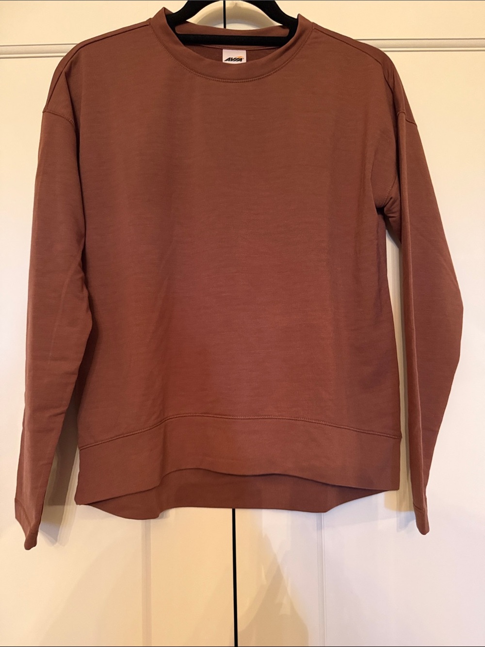 Women's Crewneck Sweatshirt - chocolate brown